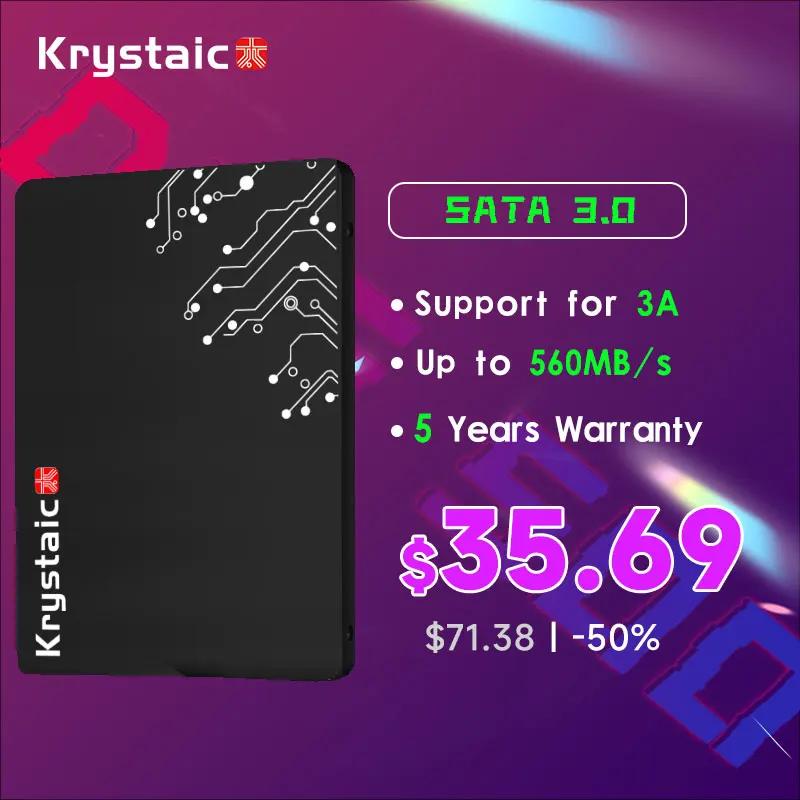 KRYSTAIC ũž ƮϿ SATA 3.0 SSD,  ָ Ʈ ̺, TLC Ĩ, 1T, 2TB SSD, SATA III ̺, 560 MB/s